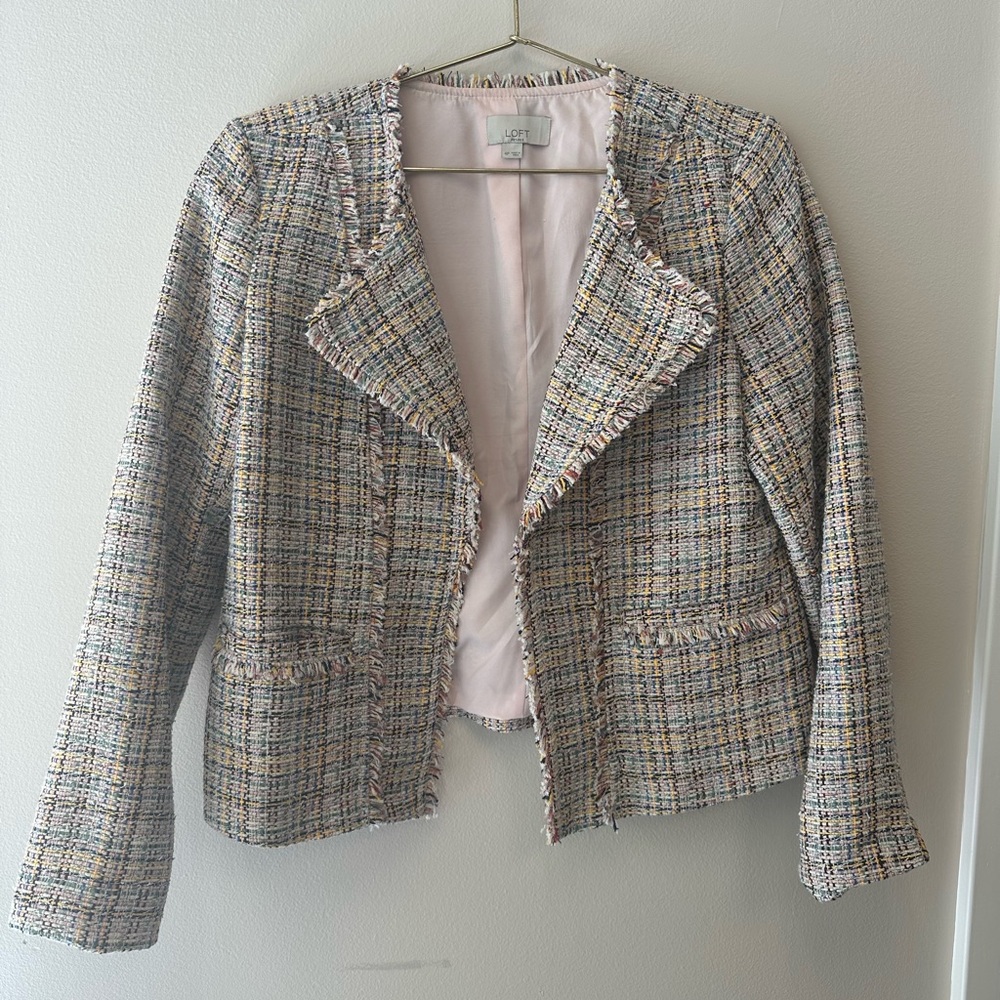 LOFT tweed blazer